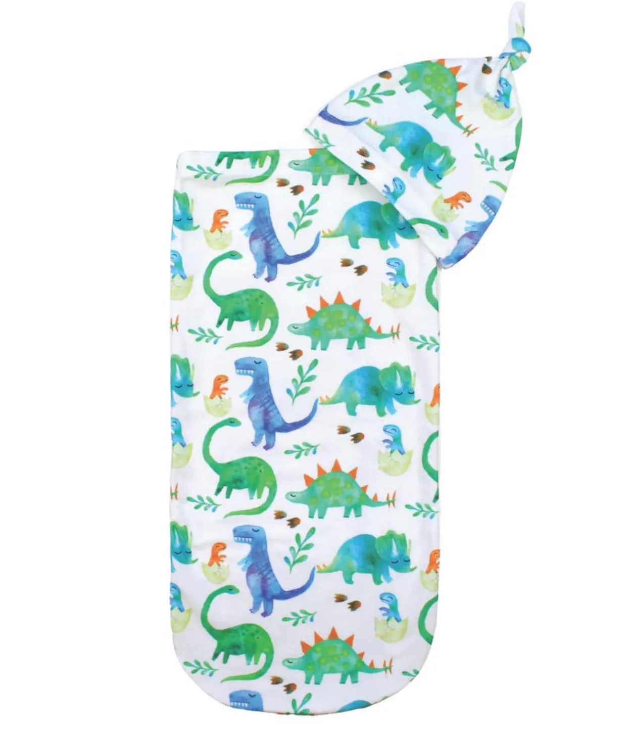 Cutie Cocoon™ Matching Cocoon & Hat Set - Dino