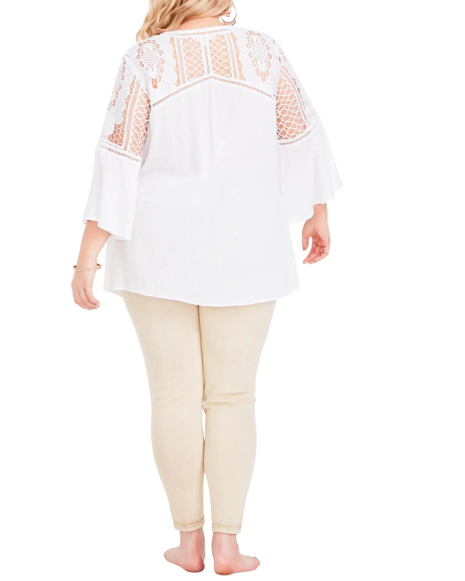 Dahlia Lace Shirt | Ivory