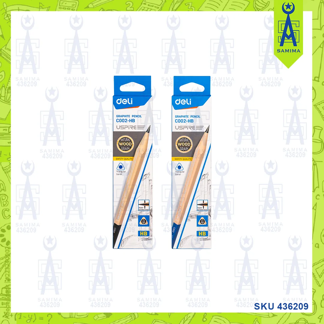 DELI C002-HB USPRE GRAPHITE PENCILS HB 12'S / BOX