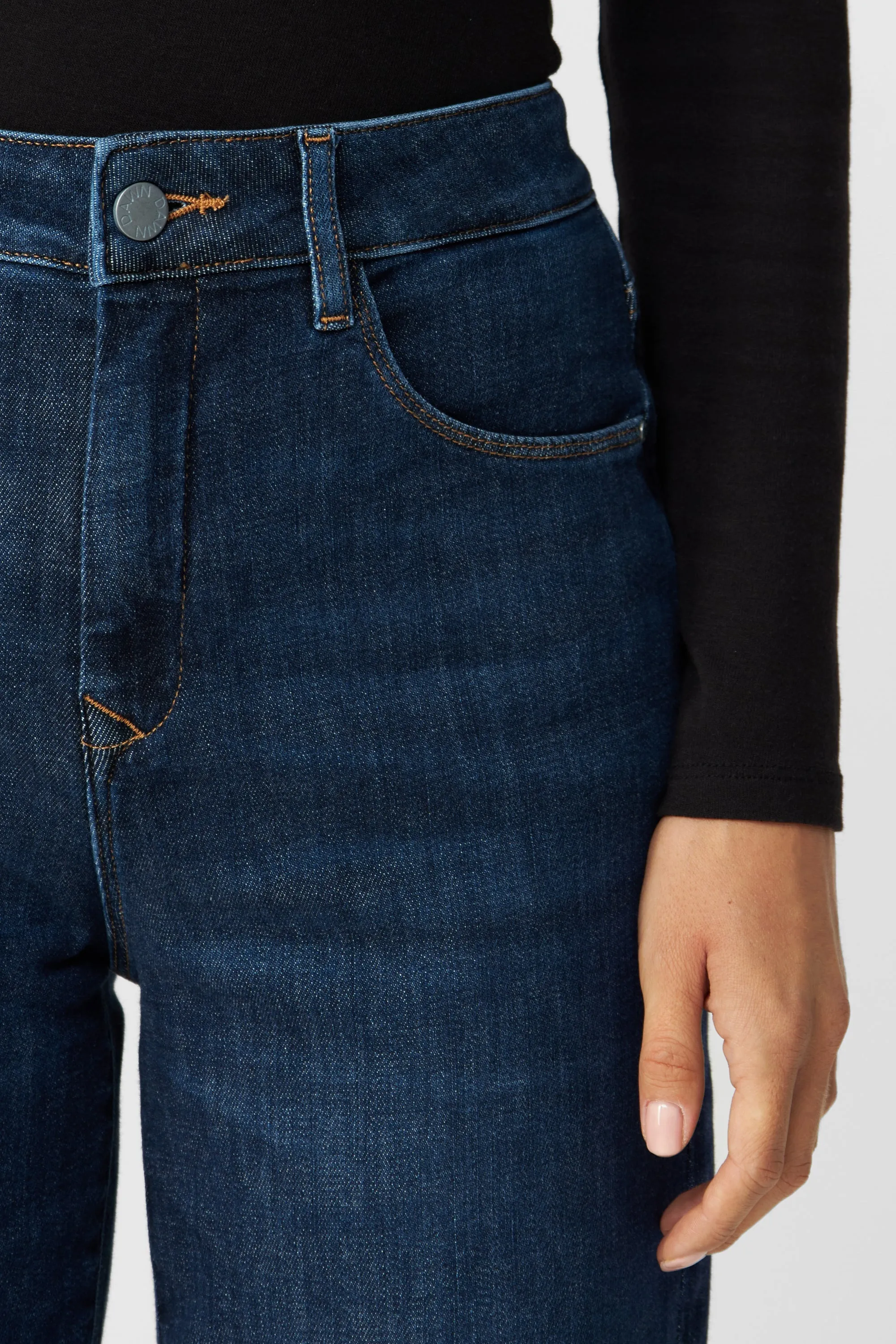 Dew Flared Soft Jeans Dark Denim