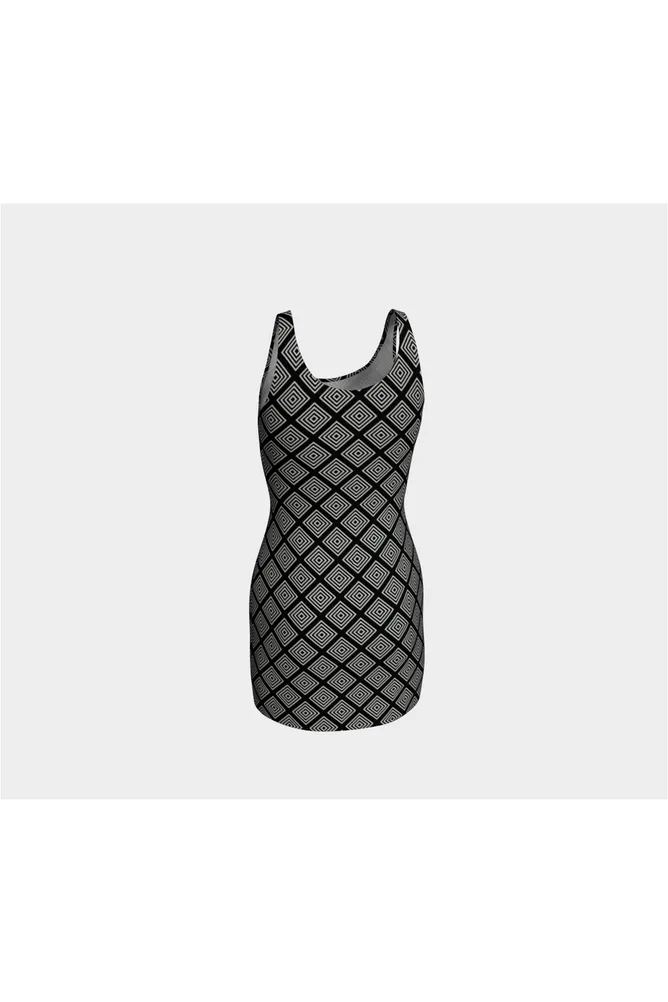 Diamond Silhouette Bodycon Dress