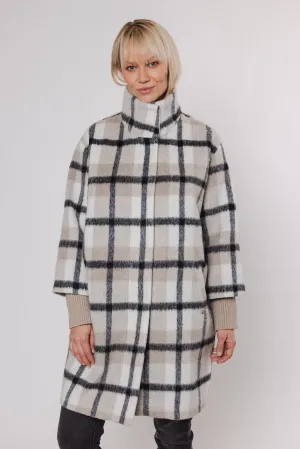 Diva Sand Check Coat