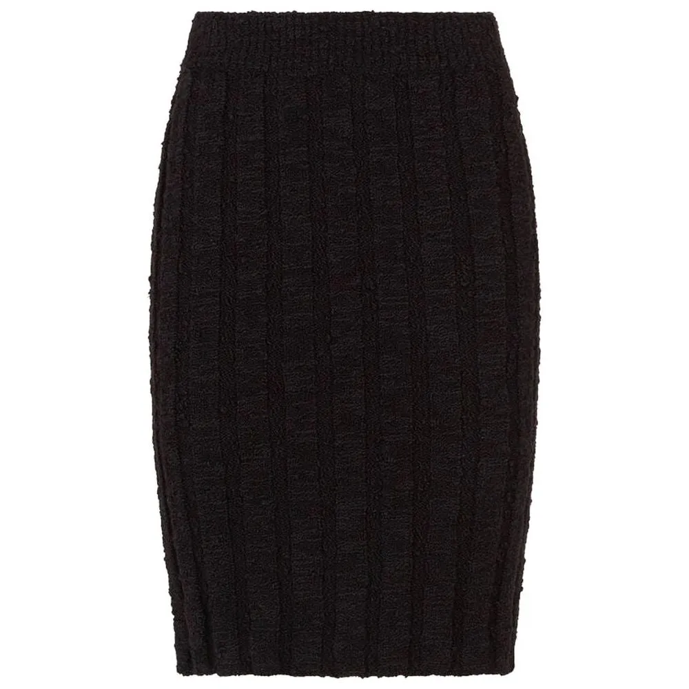 Dolce & Gabbana Black Wool Vergine Skirt