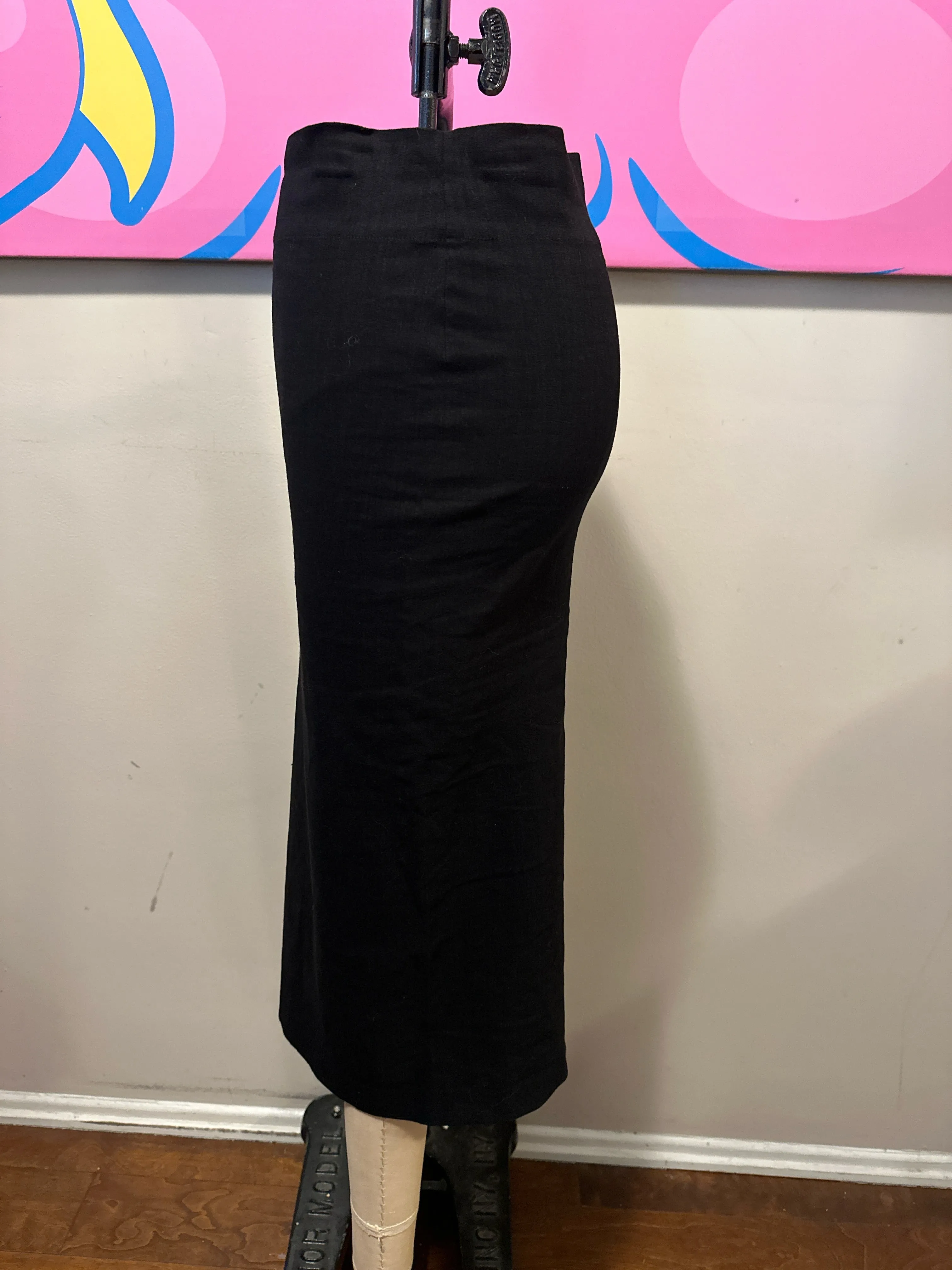 Donna Karan Size S Black Pencil Skirt