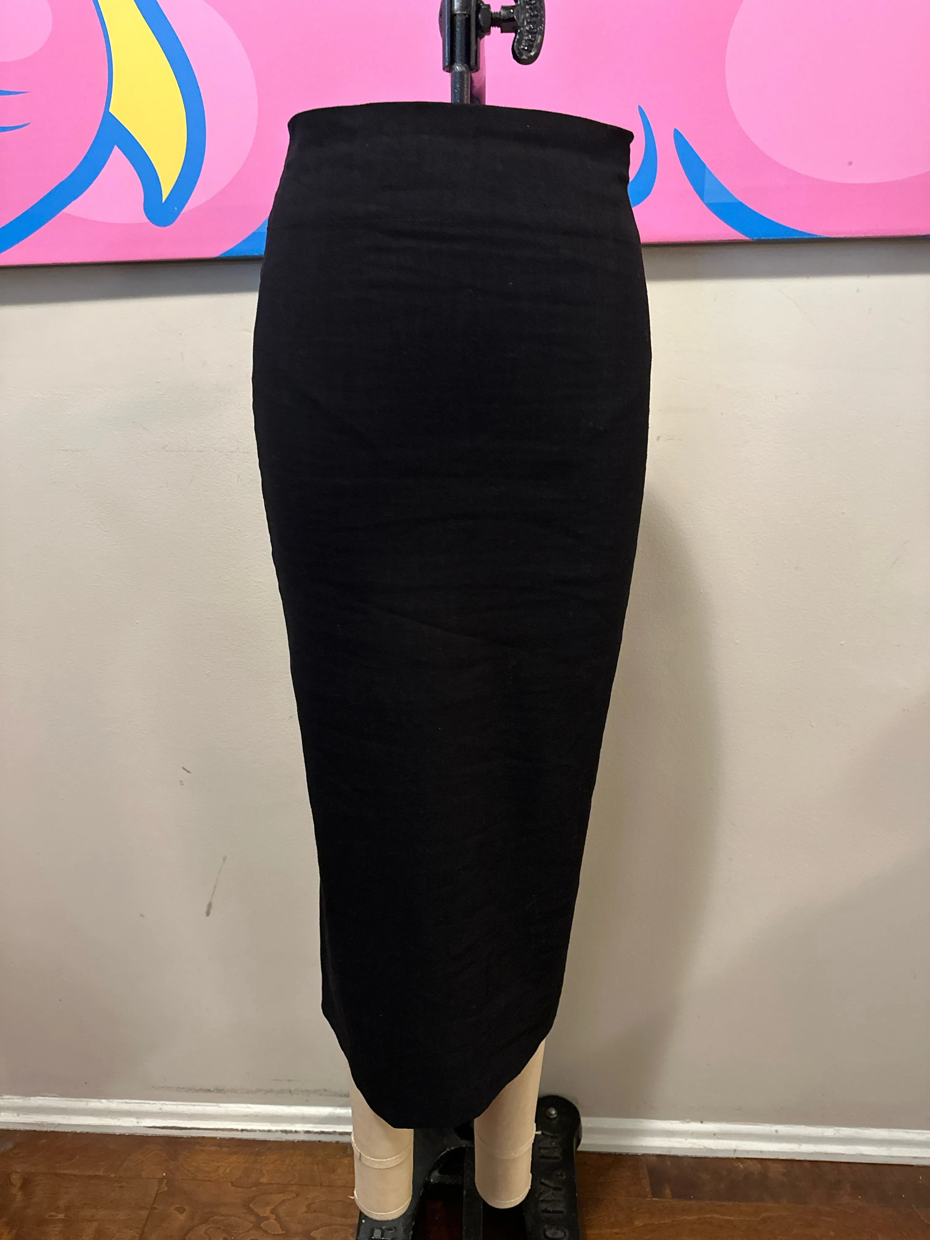 Donna Karan Size S Black Pencil Skirt