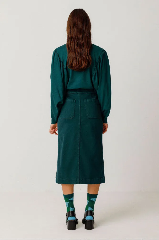 Dota Skirt - Dark Green