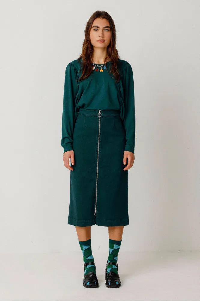 Dota Skirt - Dark Green