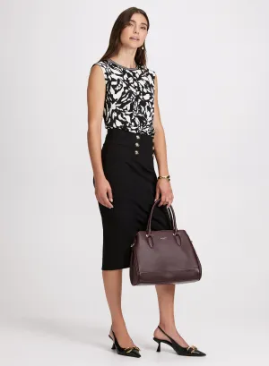 Drop Shoulder Top & Pencil Skirt