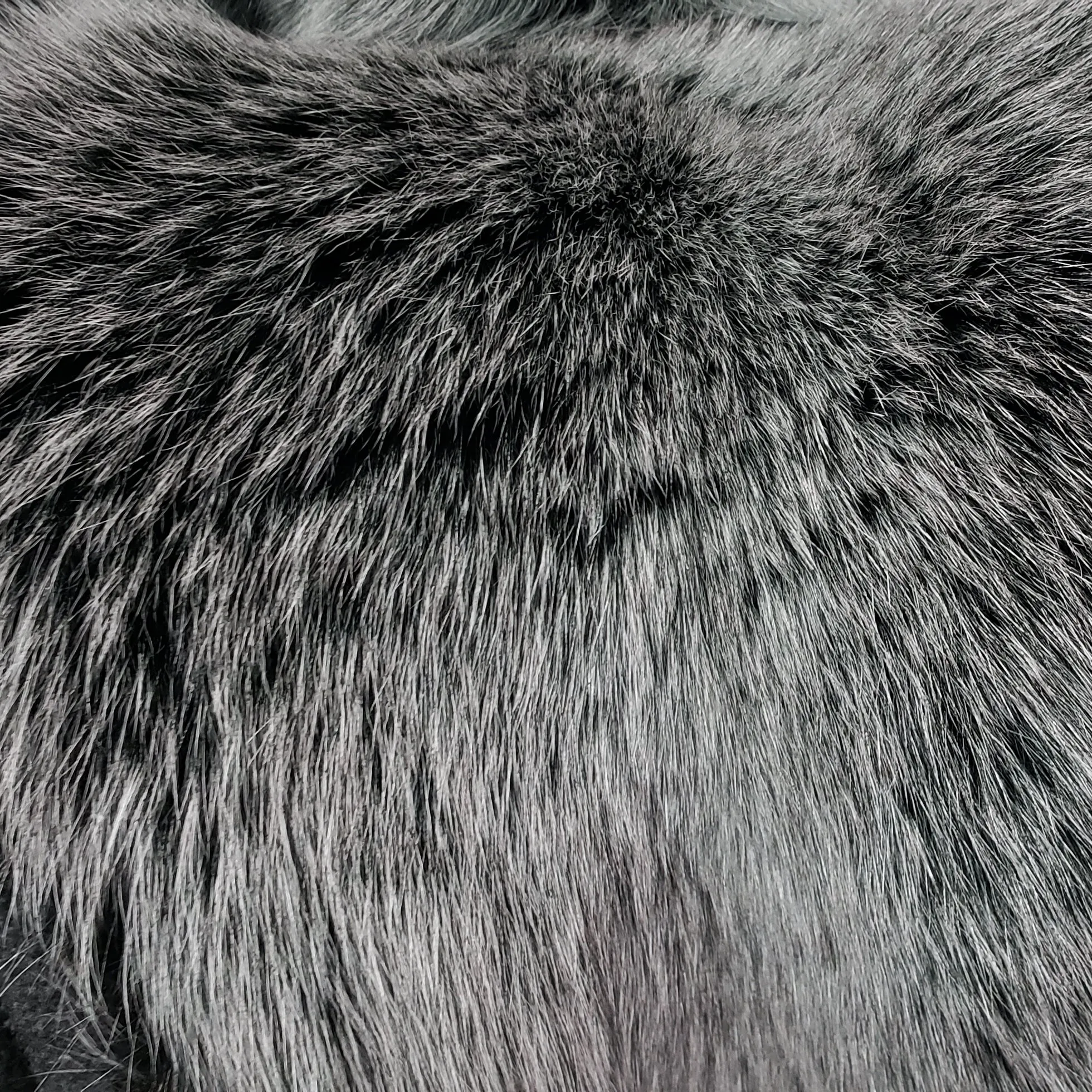 Dyed Shadow Fox Fur - Grey Frost (European Dyes)