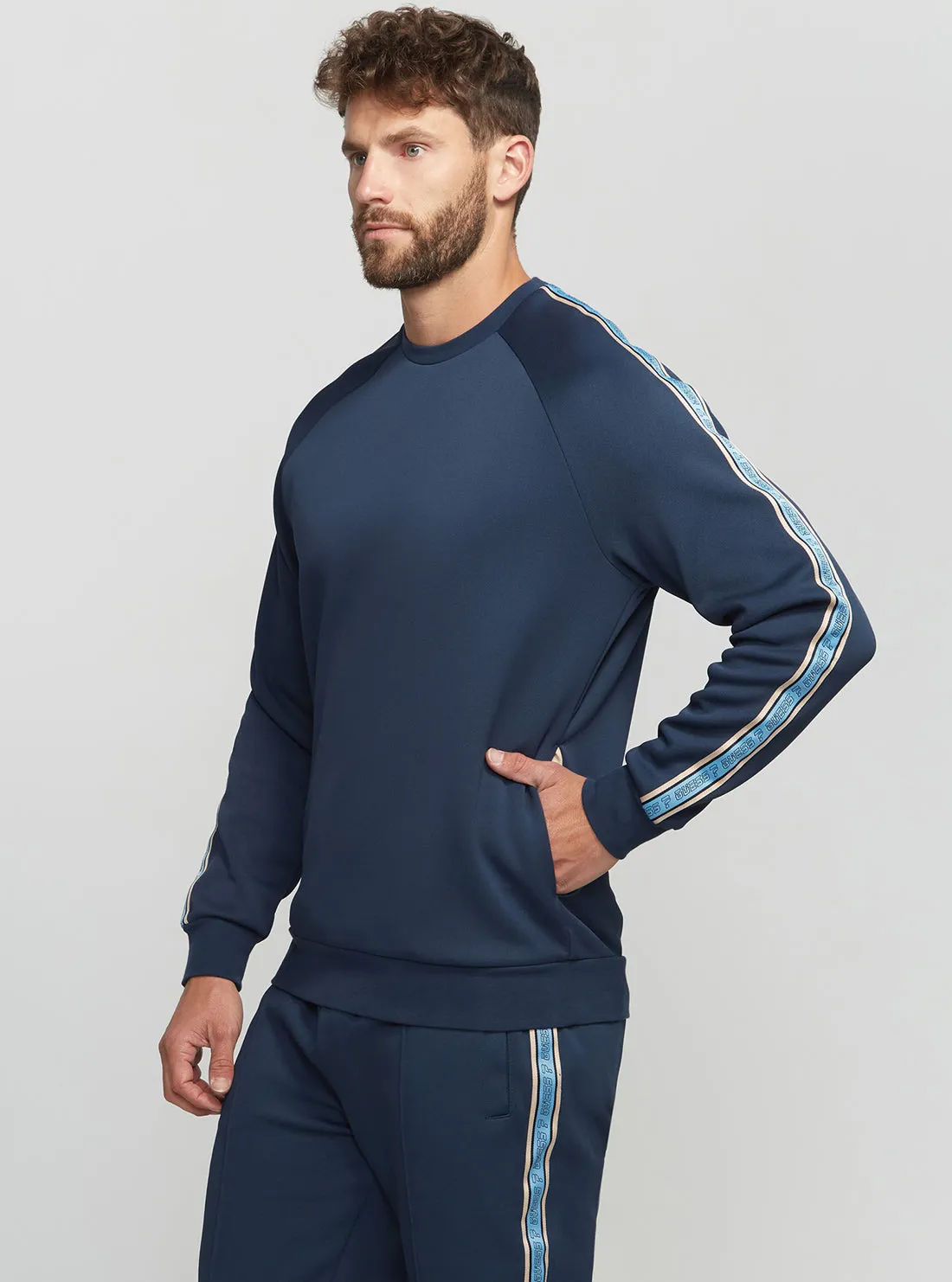 Eco Silk Blue Darrel Active Jumper