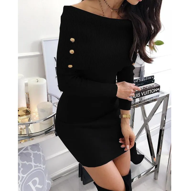 Fashion elegant sexy strapless tight-fitting hip dress