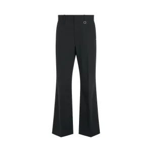 Flared Suit Pants in Black