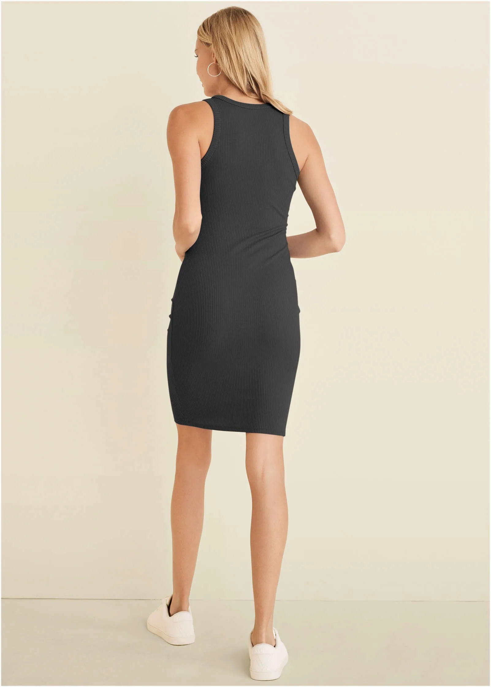 Flexrib Mini Dress - Black