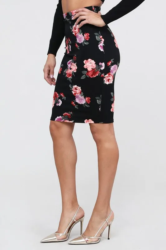 Flora Pencil Skirt