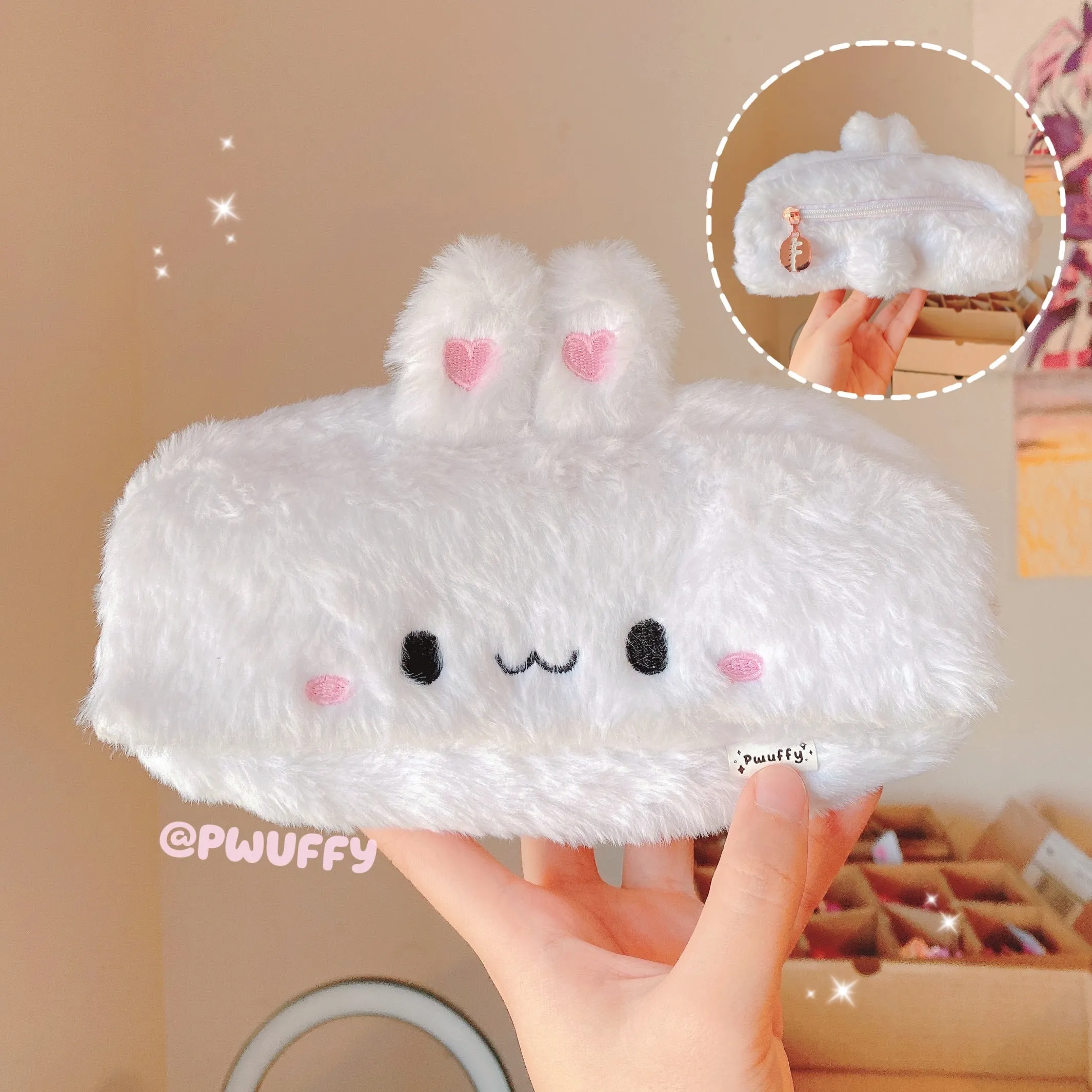 Fluffy Bunny MacaBun Pencil Case