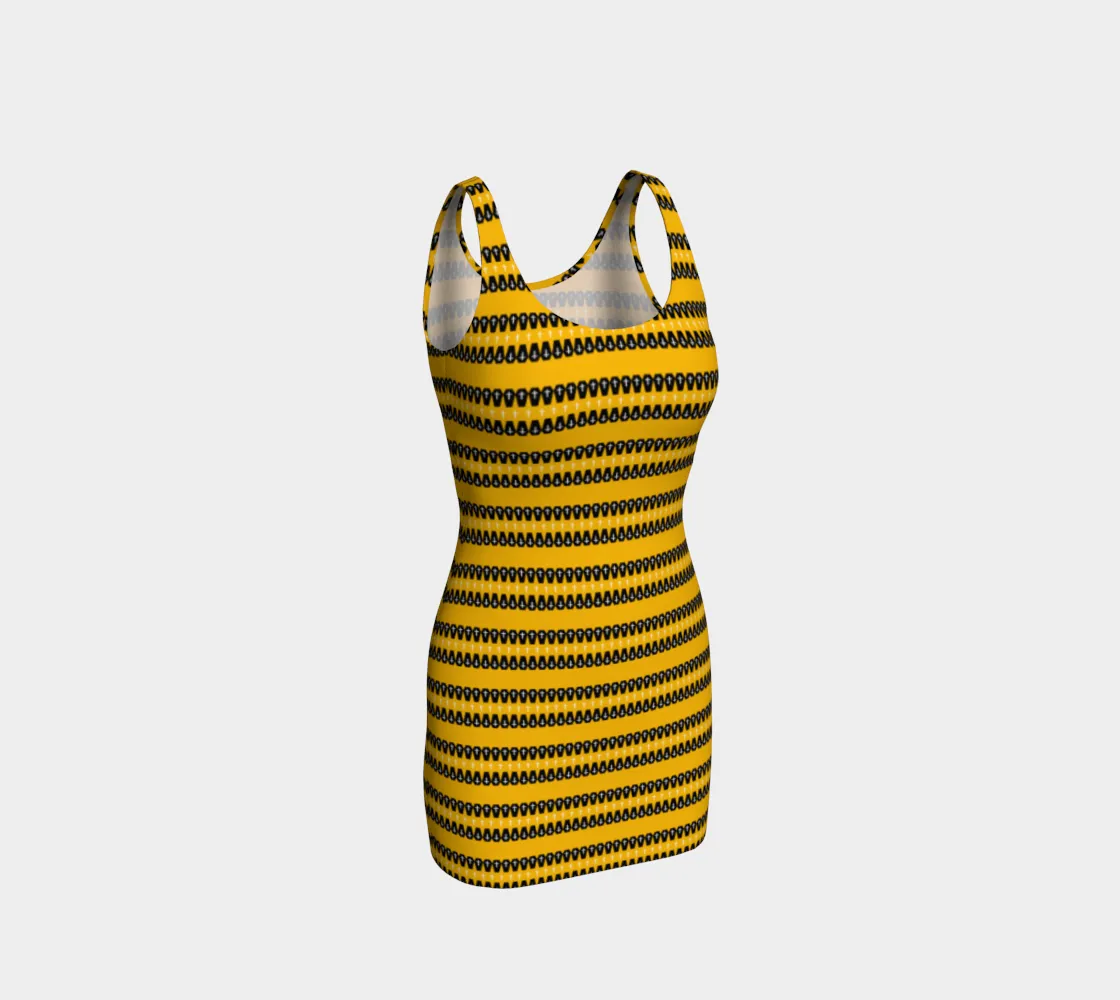 Grave Concept Bodycon Dress