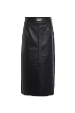 Heather Leather Pencil Skirt