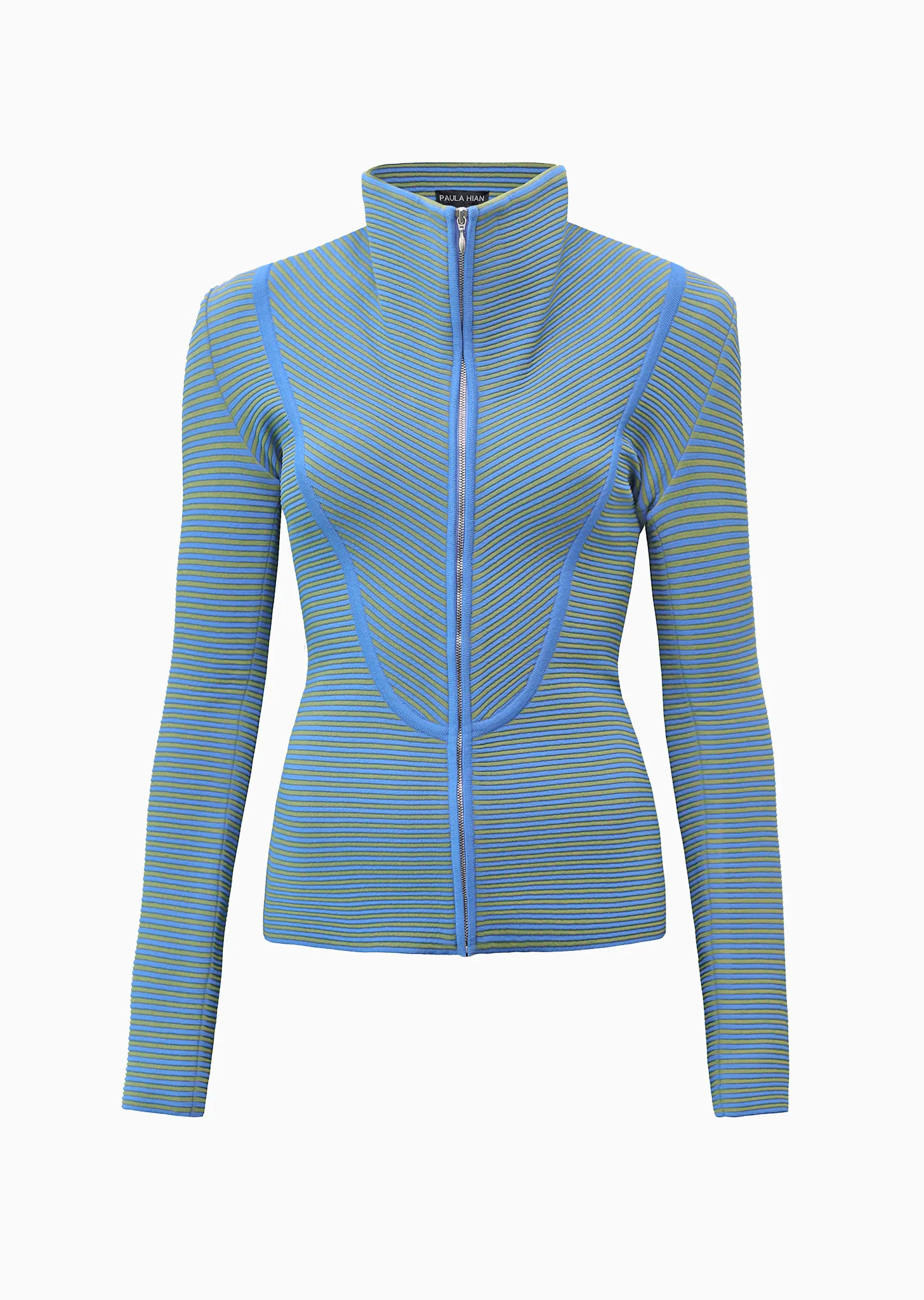 Heloise - Ottoman Knit Jacket with Cowl Neck