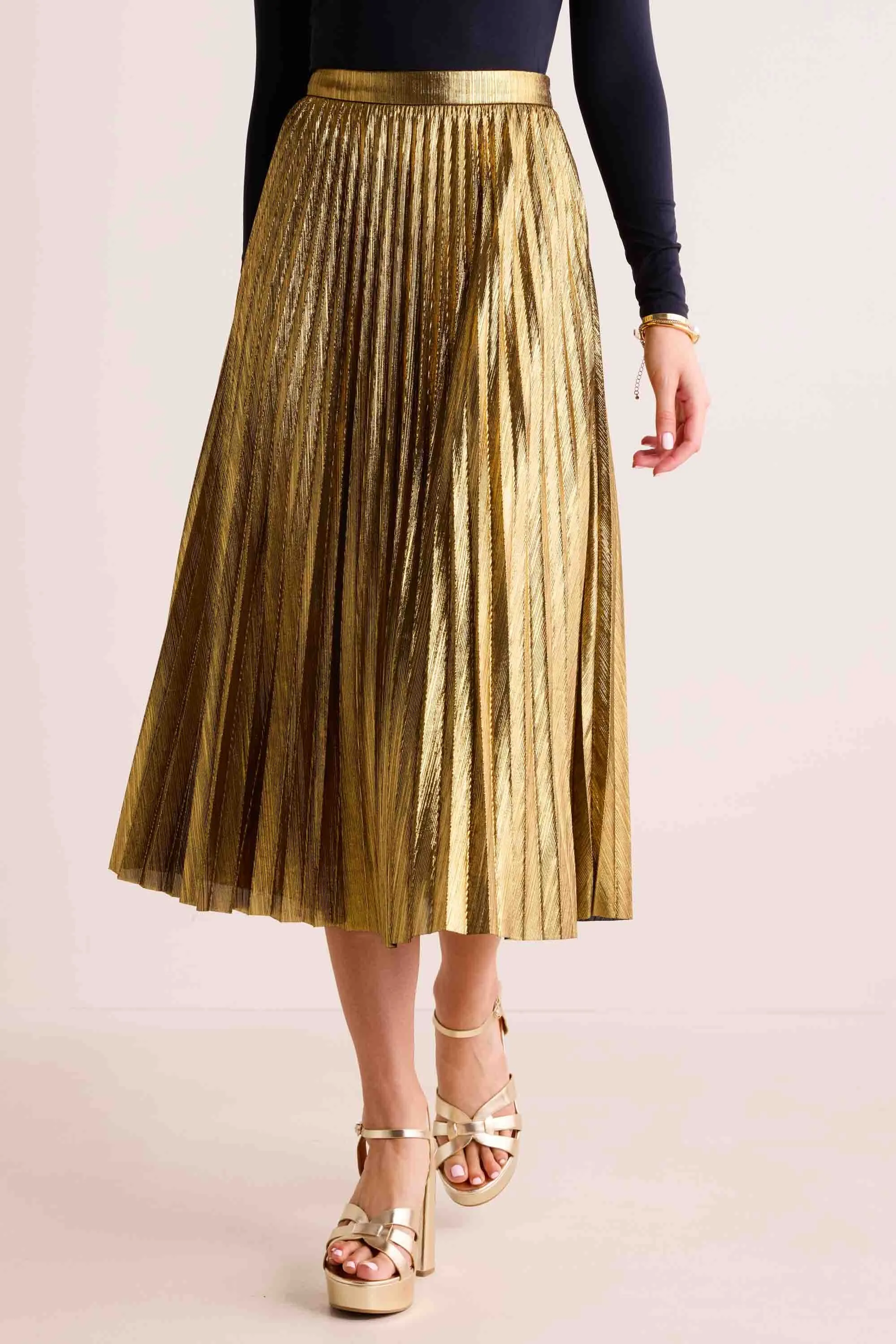 Hensley Skirt- Gold