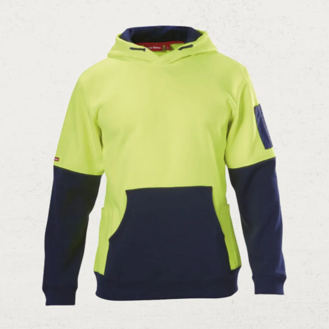 Hi Vis Brushed Fleece Pullover Hoodie