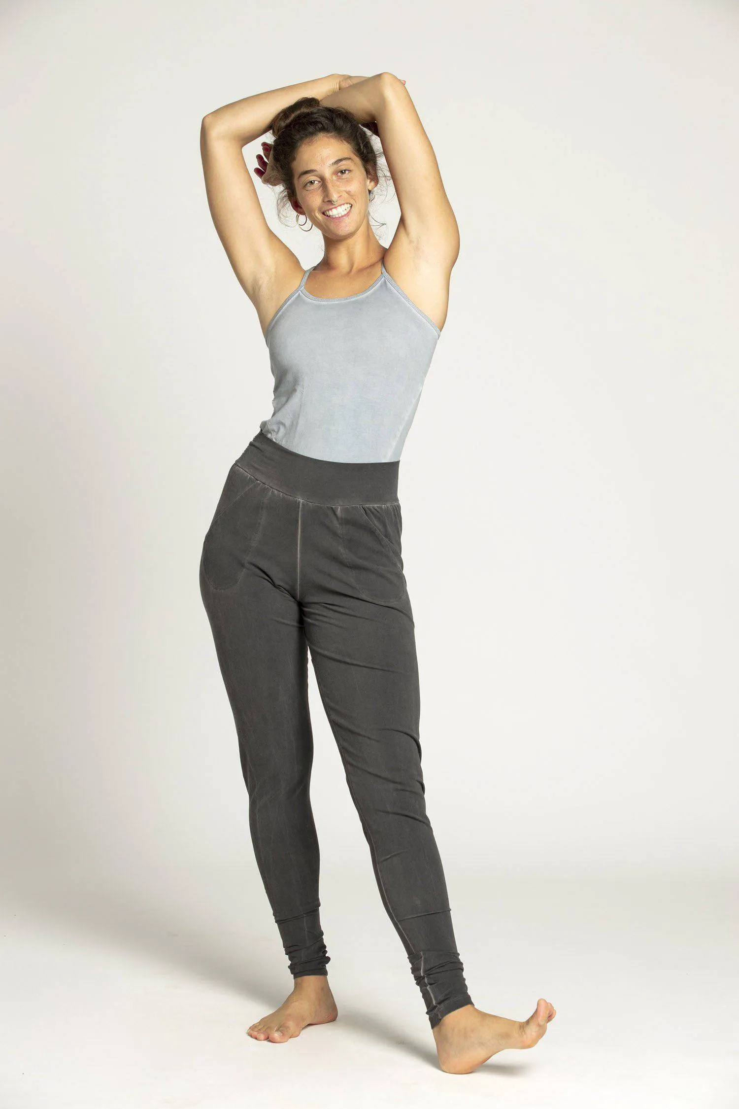 I'mPerfect Stonewash Extra Long Slouchy Pants 35%off