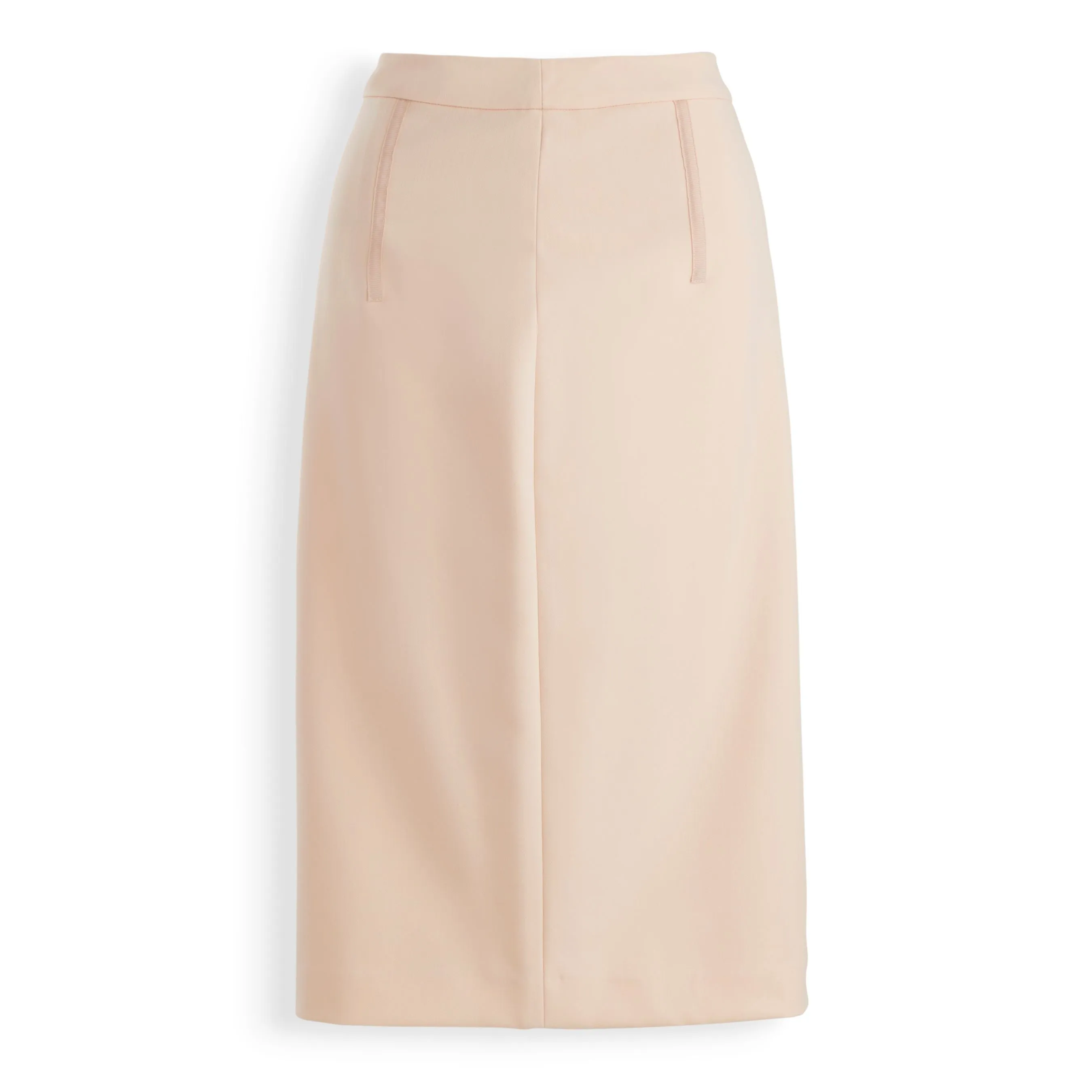 J. Peterman Women's Seamed Pencil Skirt in Blush