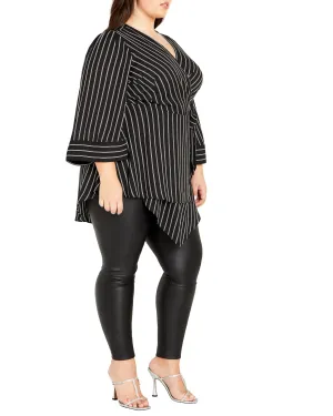 Jemma Top | Black/White Stripe