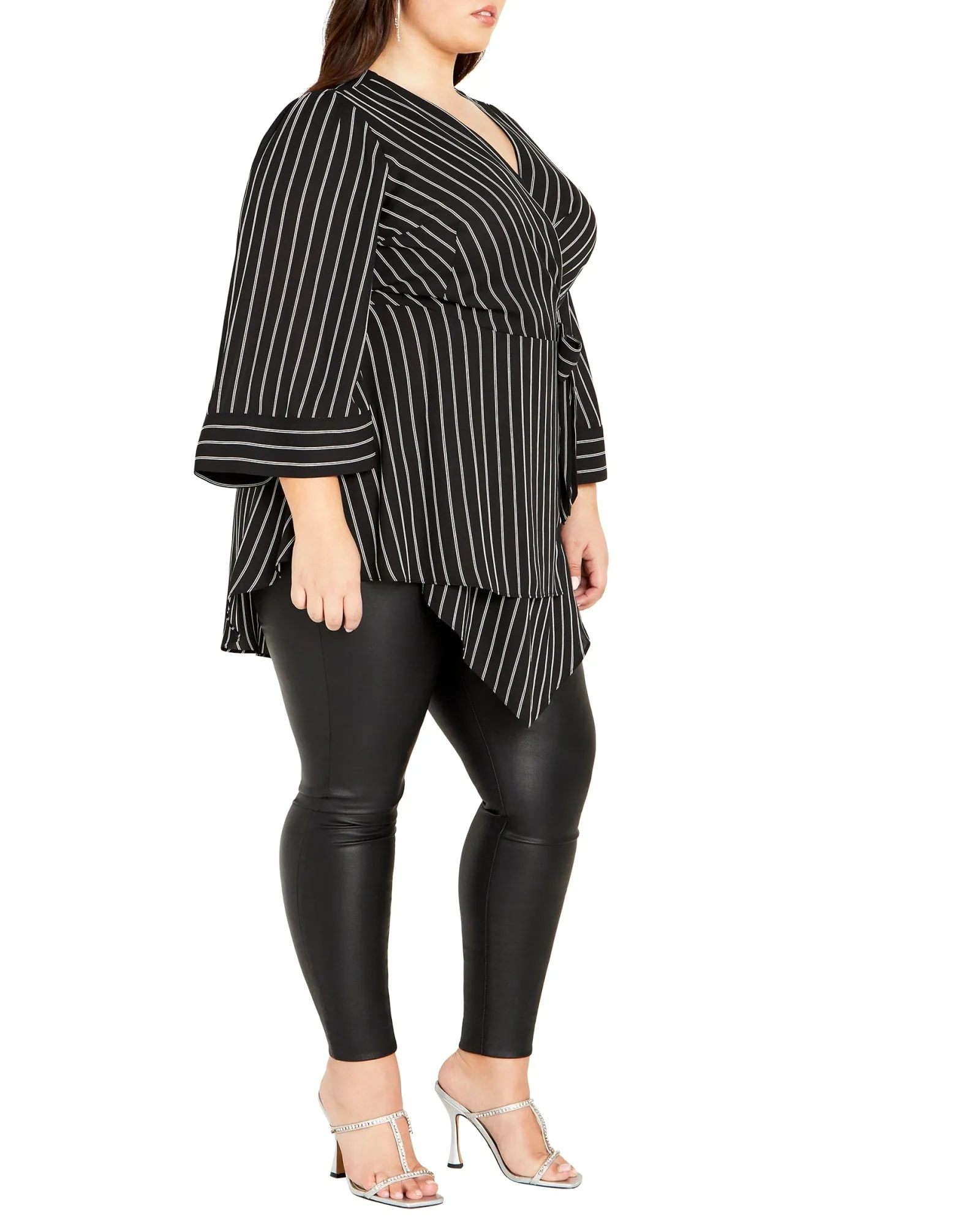 Jemma Top | Black/White Stripe