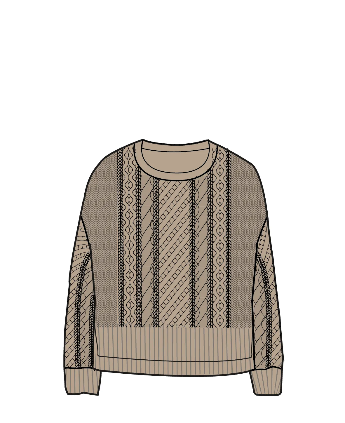 Juniper Recycled Knitted Jumper - Biscuit