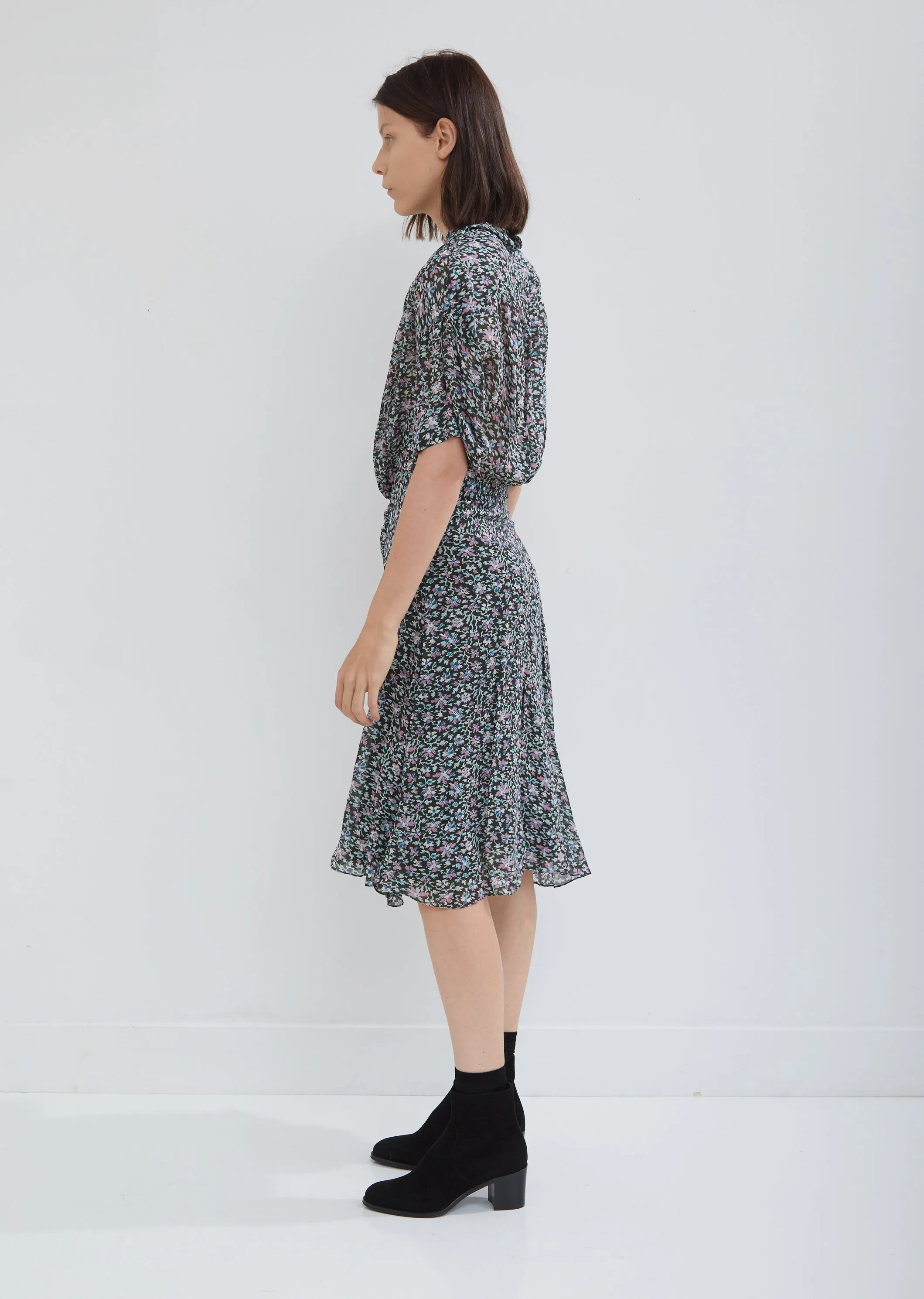 Juyane Floral Crepe Dress