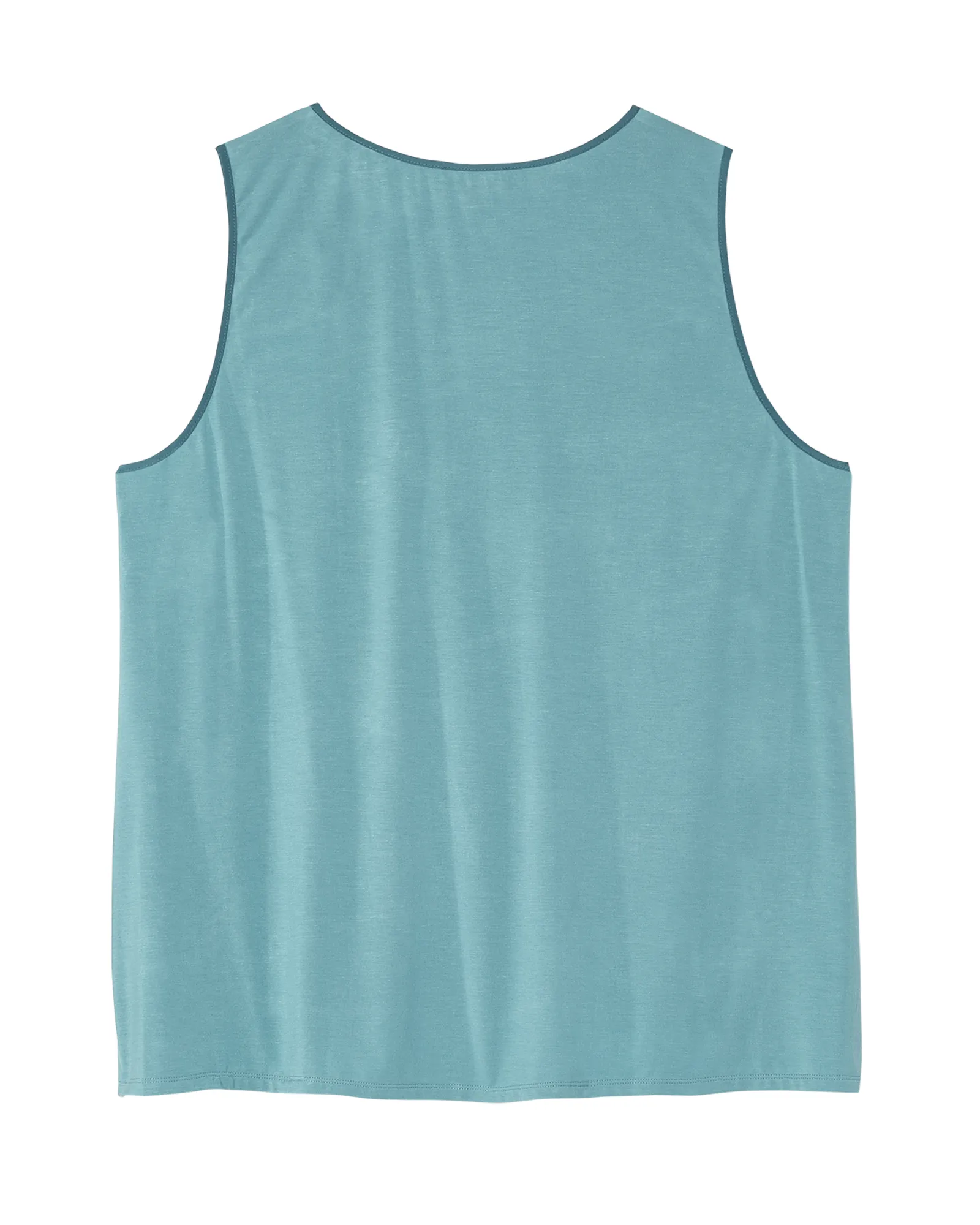 Kenzie Sleeveless Ruffle Tank | Turquoise