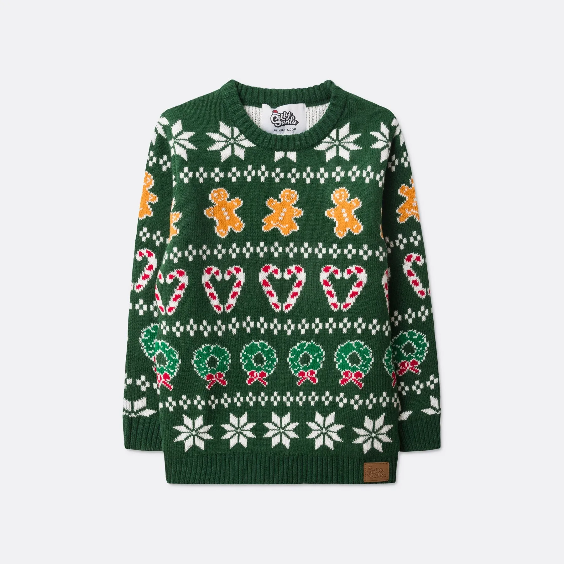 Kids' Family Green Christmas Jumper