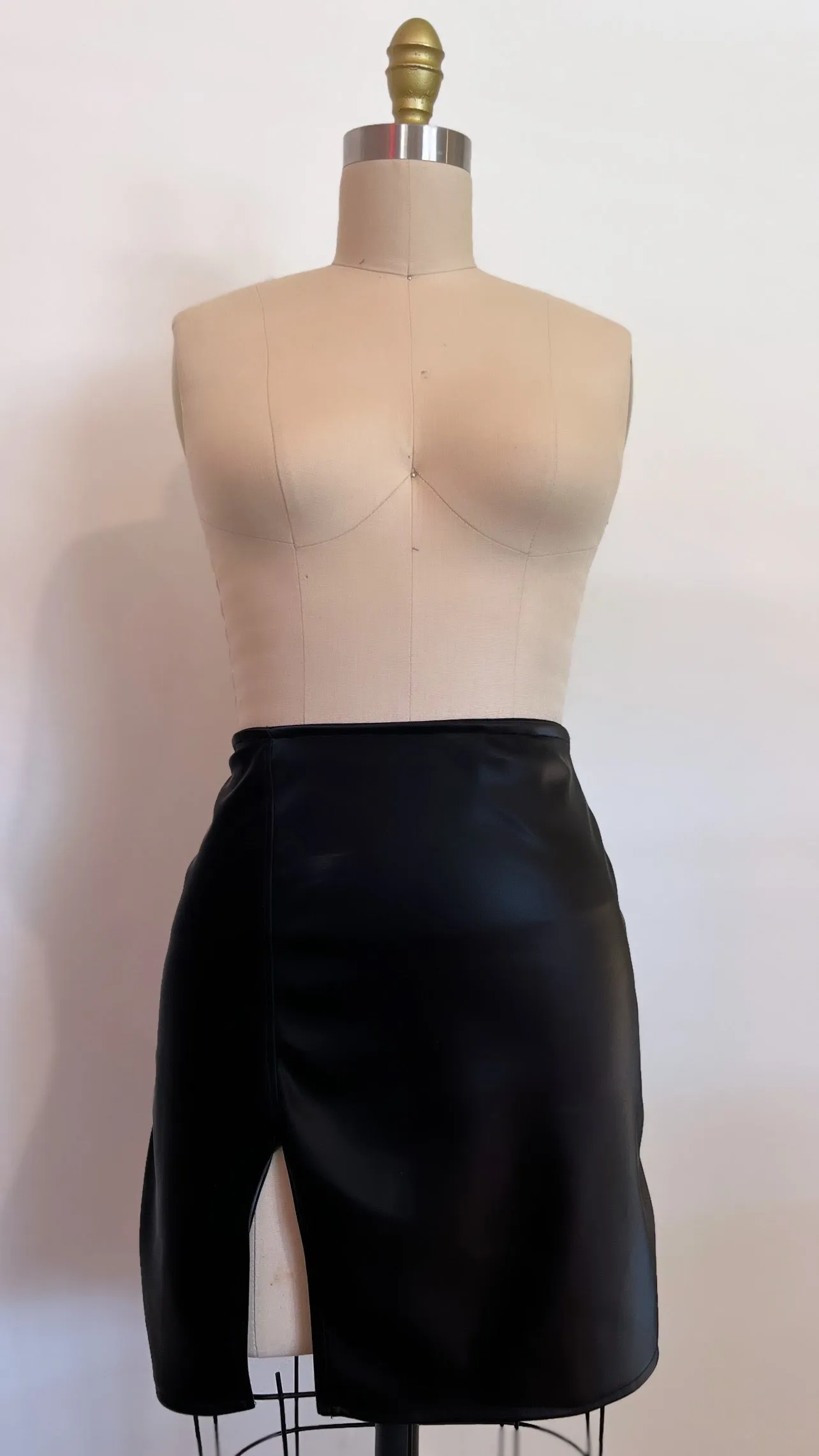 Leather Micro Skirt