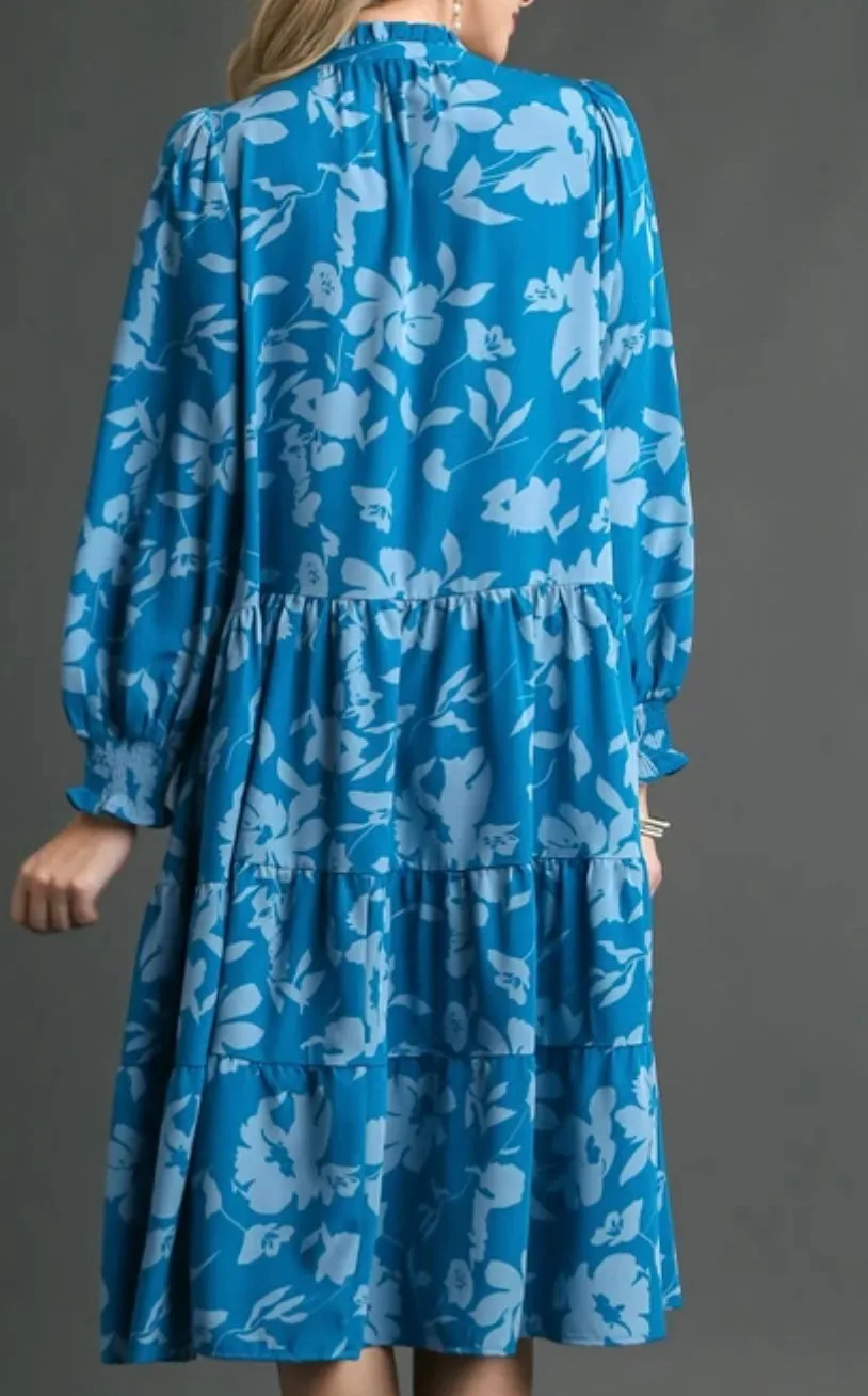 Liza Lou’s Turquoise Mix Long Tunic Top Dress