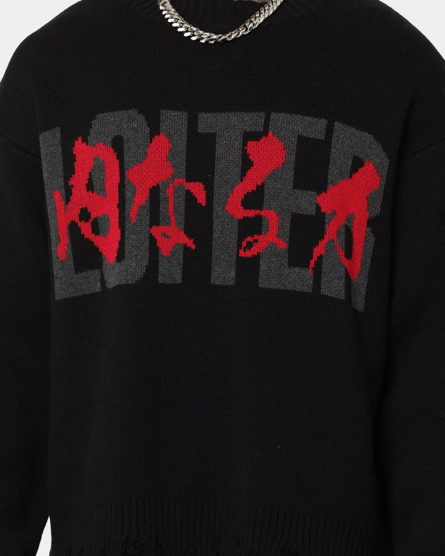 Loiter Honour Knit Sweater Black