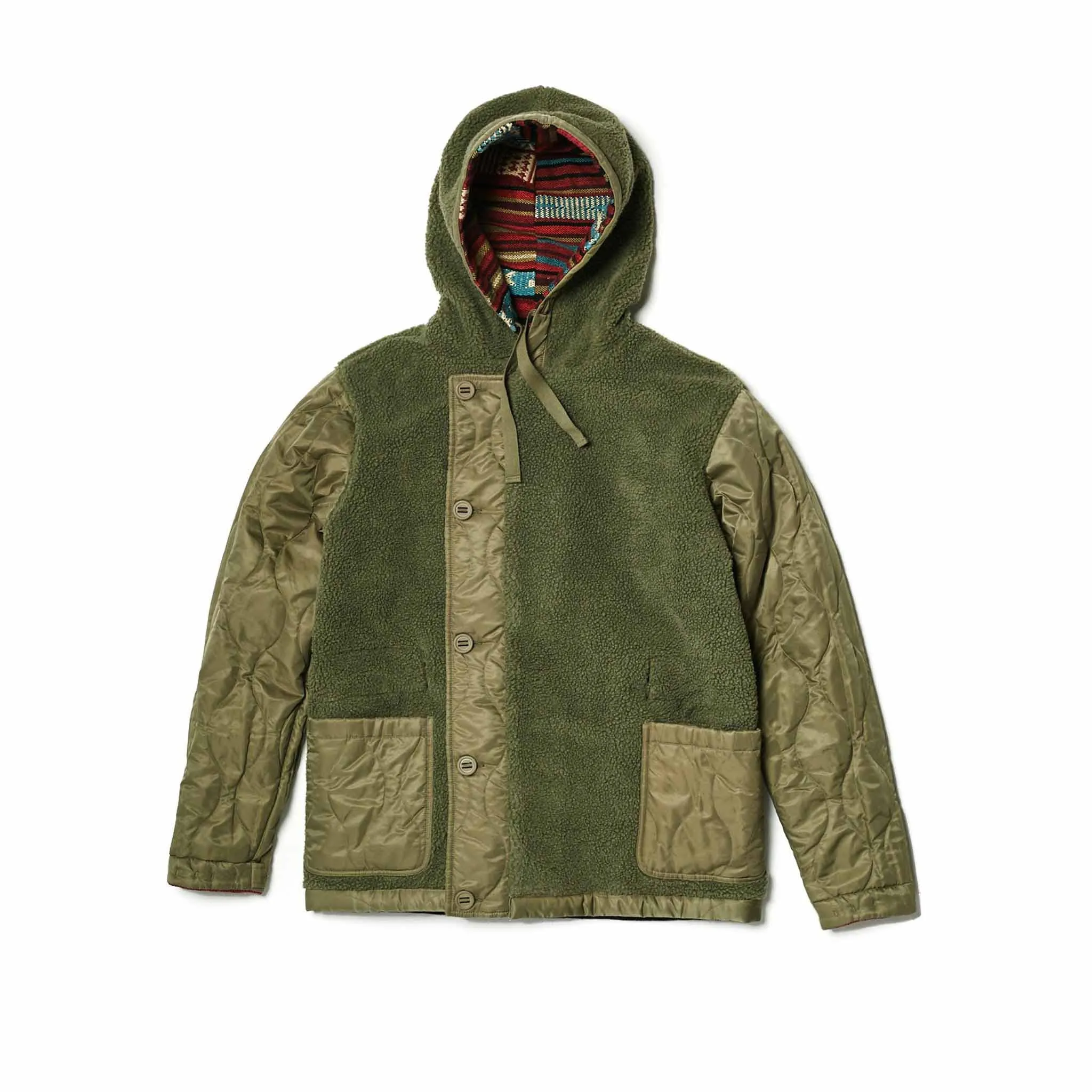 Maharishi Hill Tribe Reversible Parka Lama Red/Maha Olive