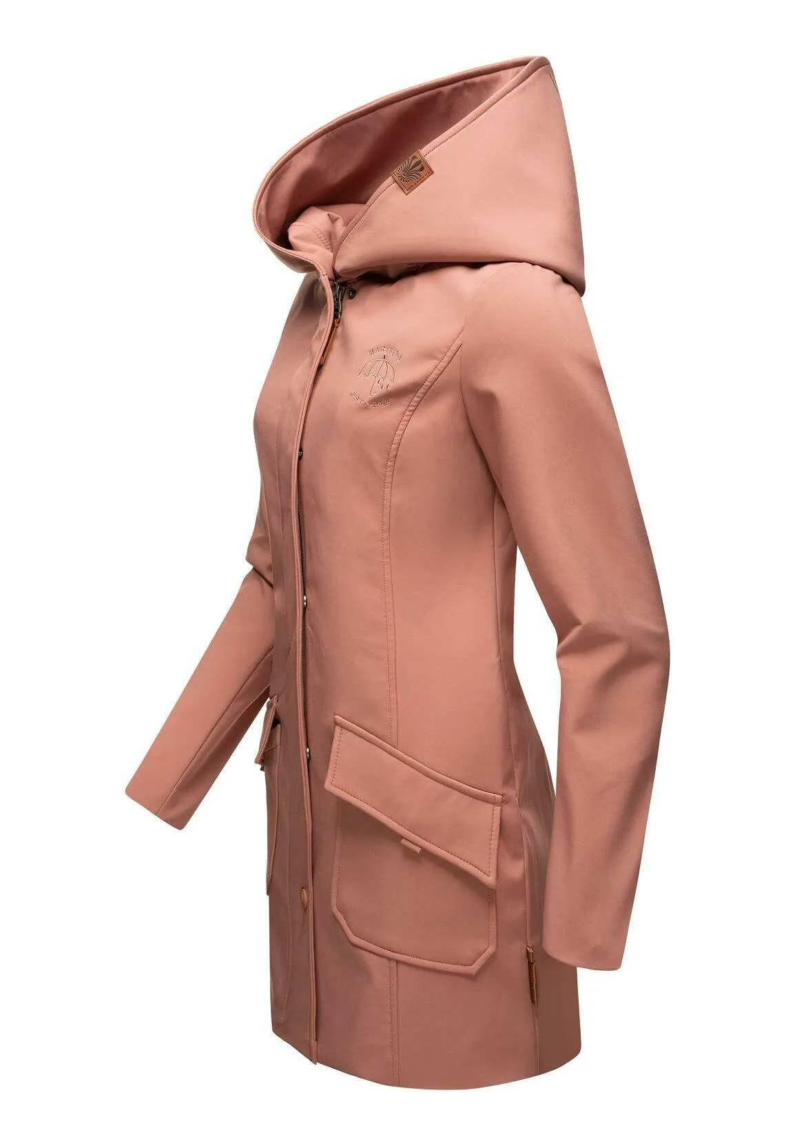 Marikoo parka with hood, terracotta