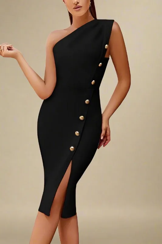 Mel Bodycon Midi Dress - Classic Black