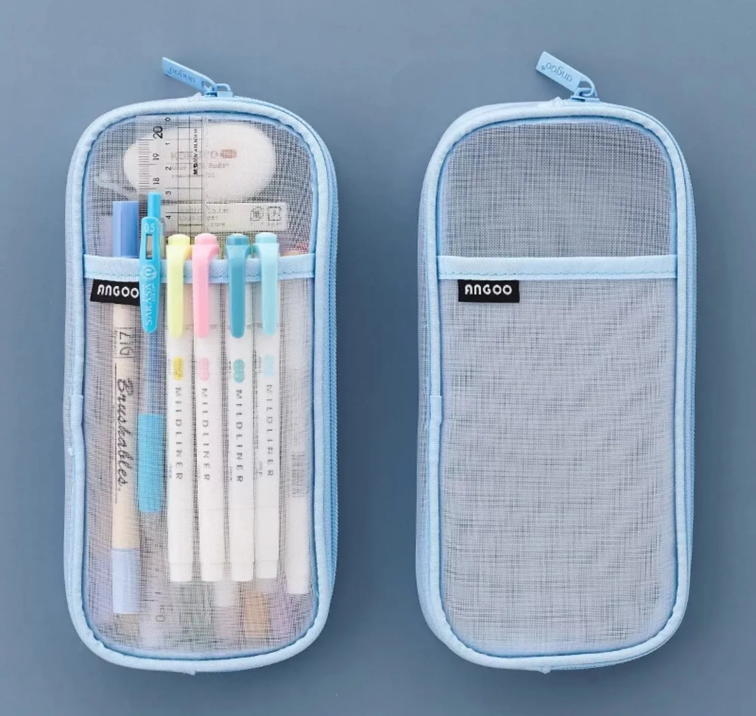 Mesh Large Capacity Pencil Cases