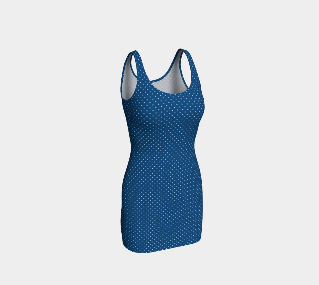 Micro Polka Dot Bodycon Dress