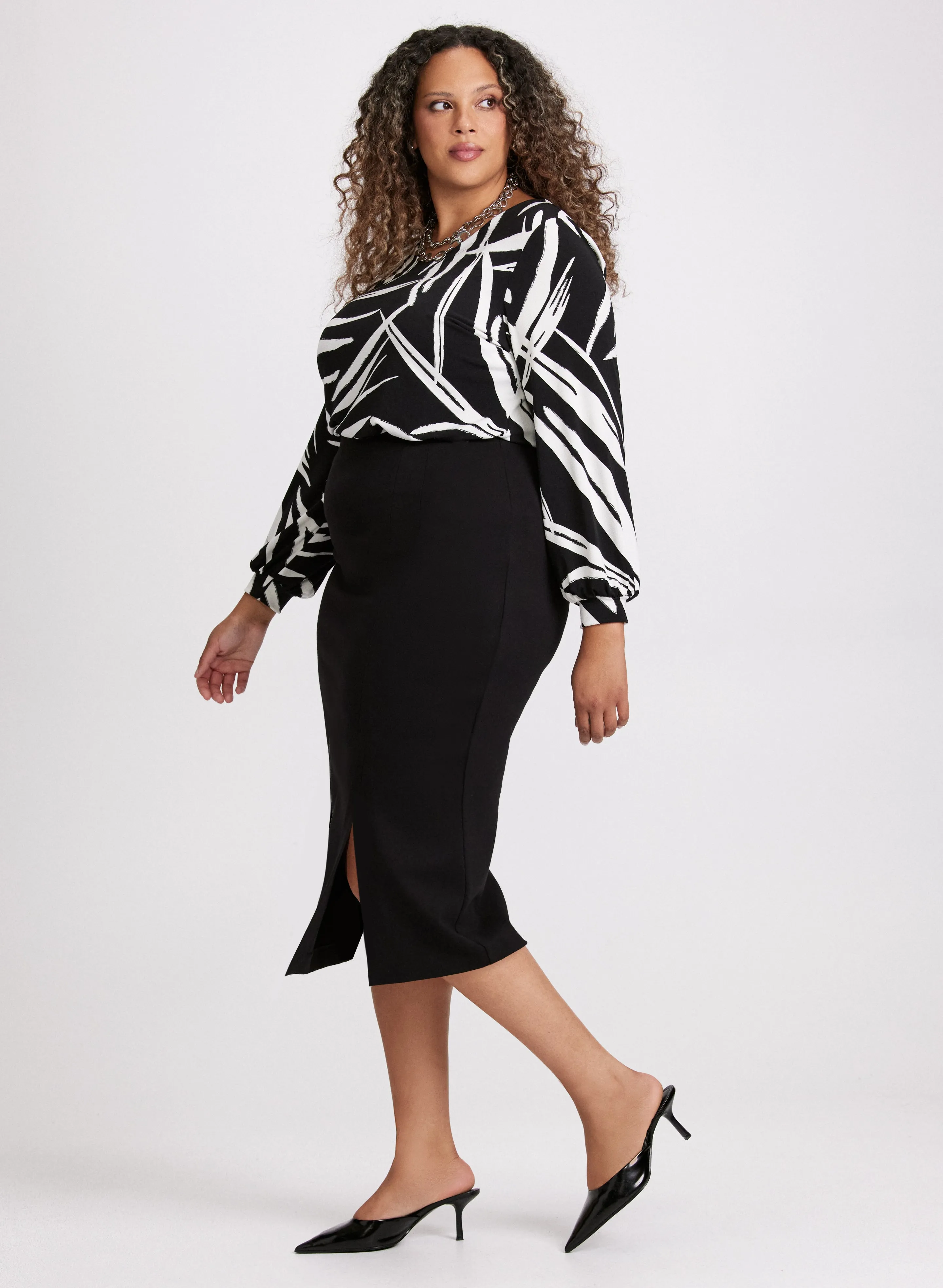 Midi Pencil Skirt