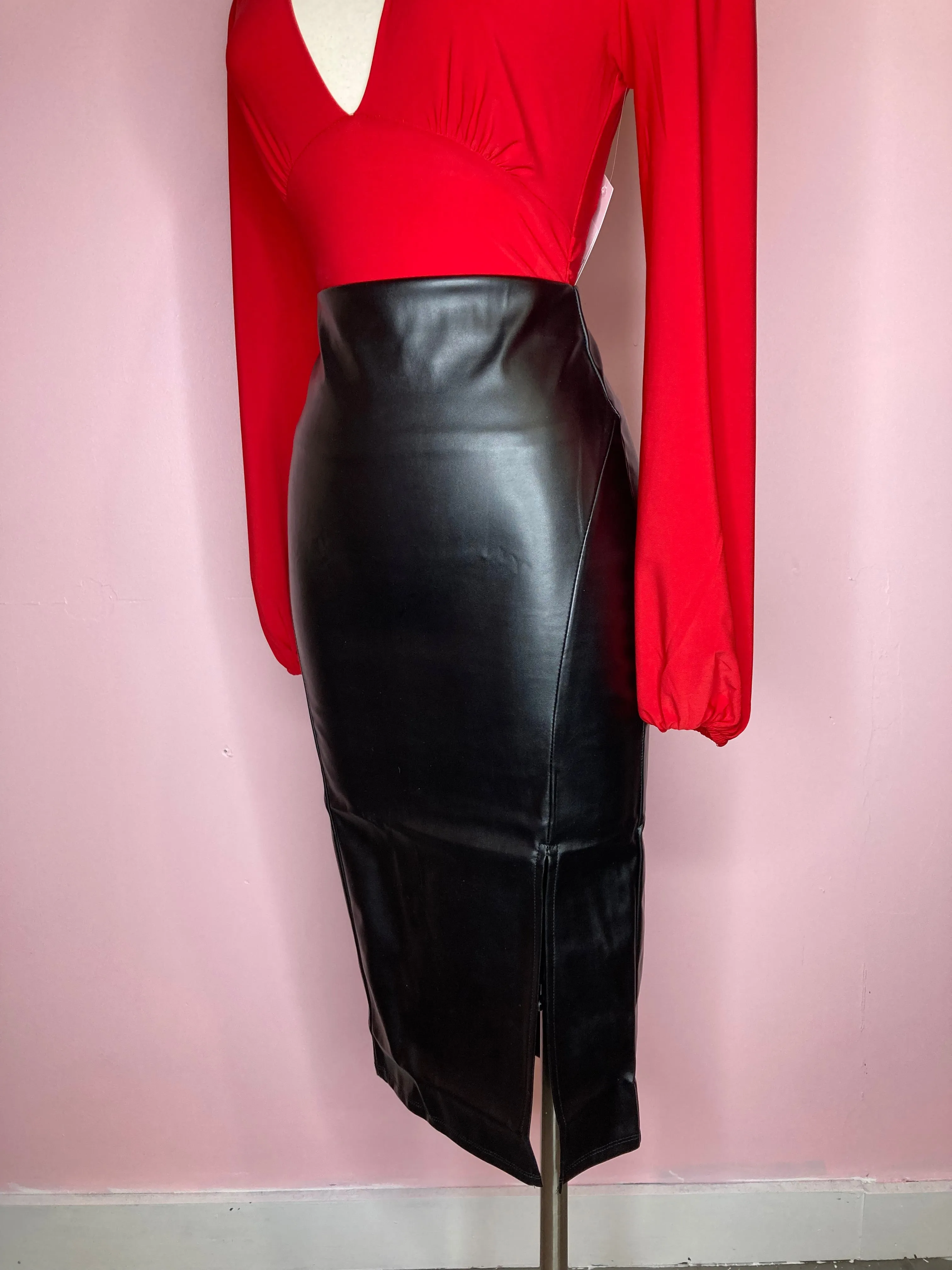 Milan Leather Skirt