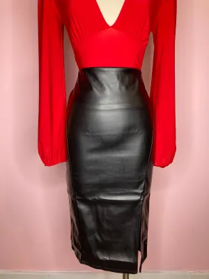 Milan Leather Skirt