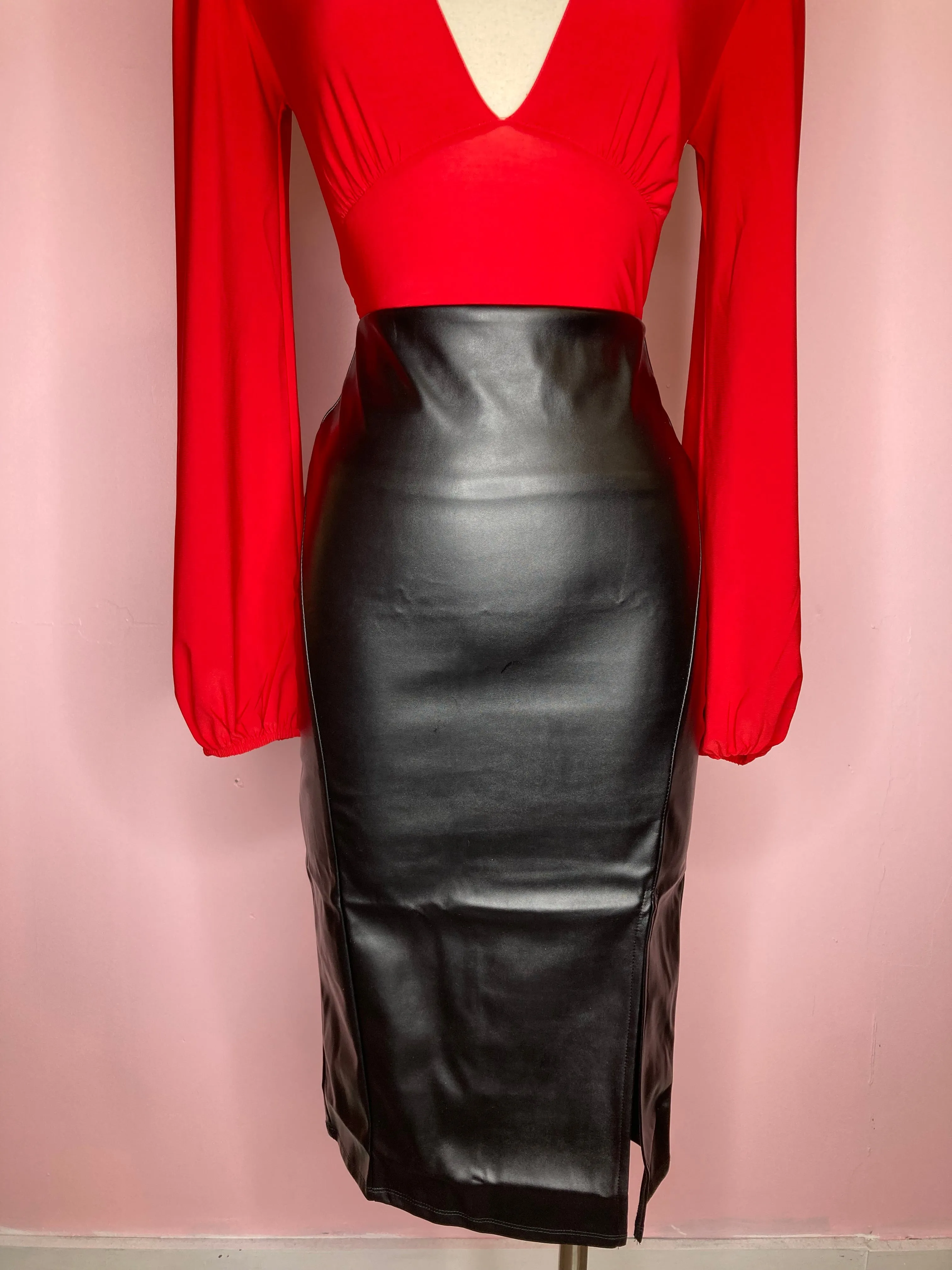 Milan Leather Skirt