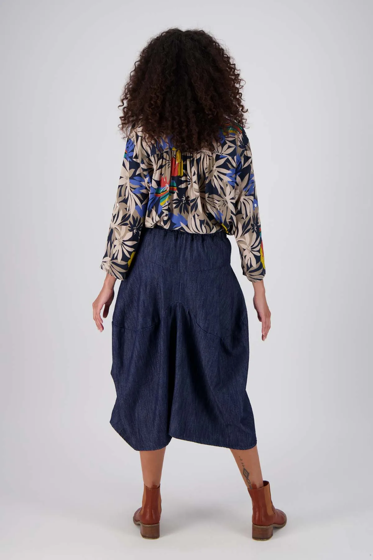 Milwaukee Classic Denim Skirt Dark Wash