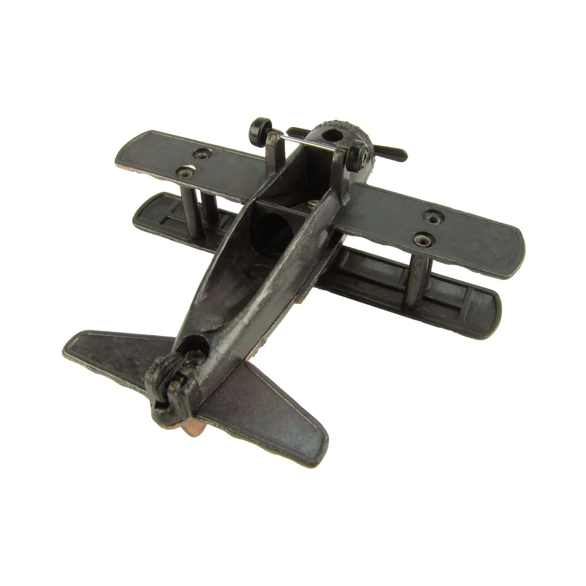 Miniature Die Cast Novelty Biplane Pencil Sharpener