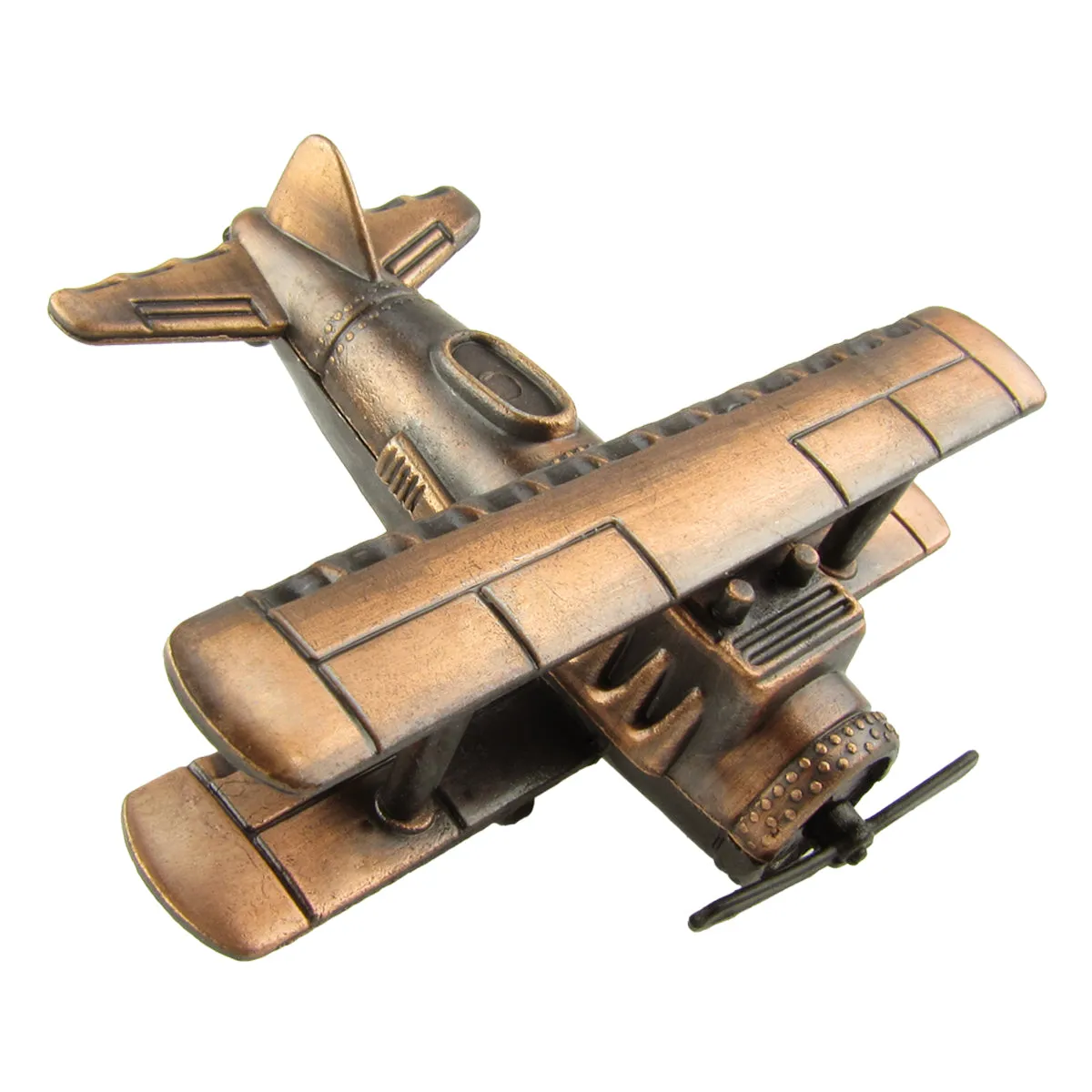 Miniature Die Cast Novelty Biplane Pencil Sharpener