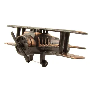 Miniature Die Cast Novelty Biplane Pencil Sharpener