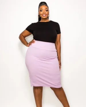 Molly Pencil Skirt | Lavender