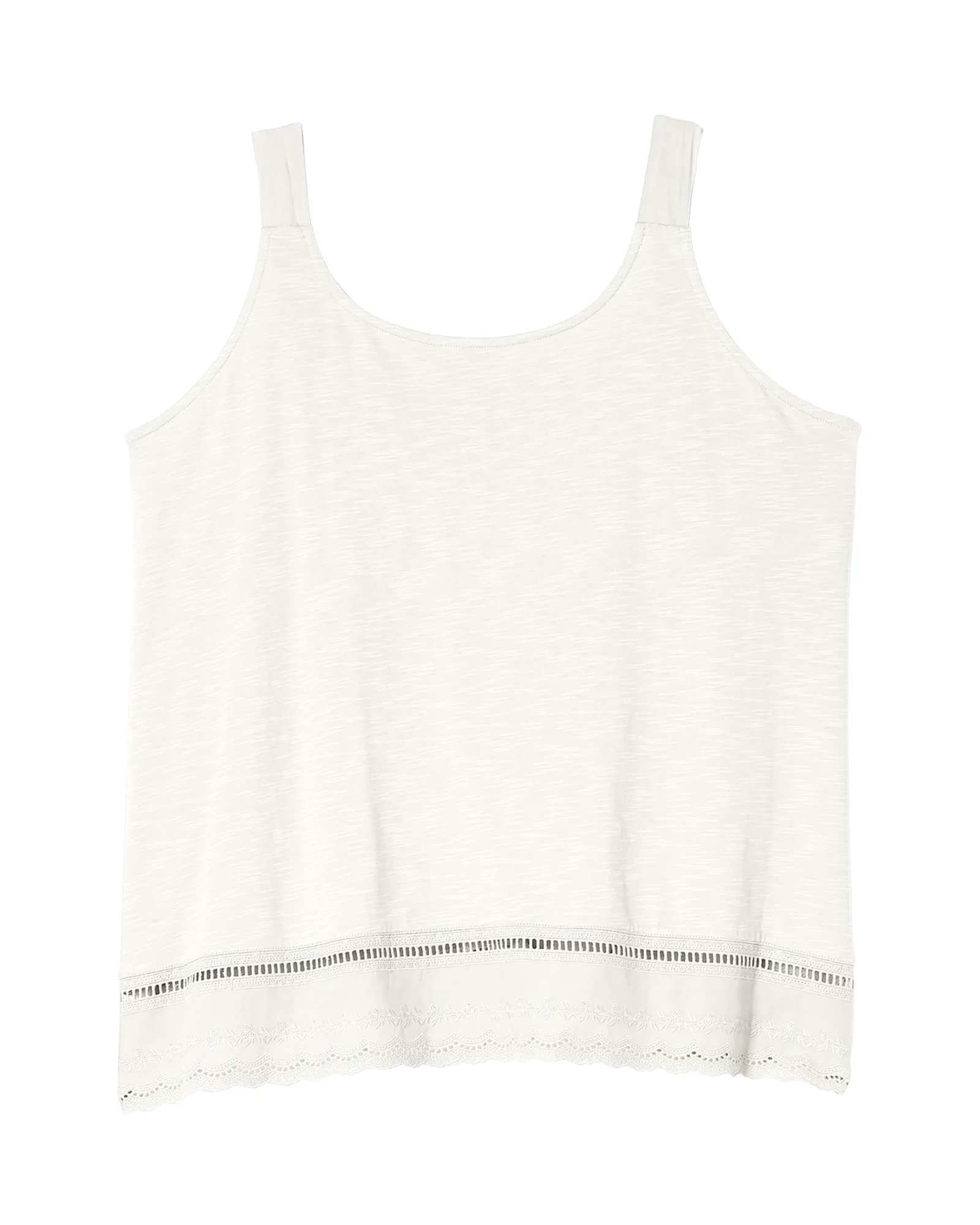 Monica Sleeveless Tie Tank | White